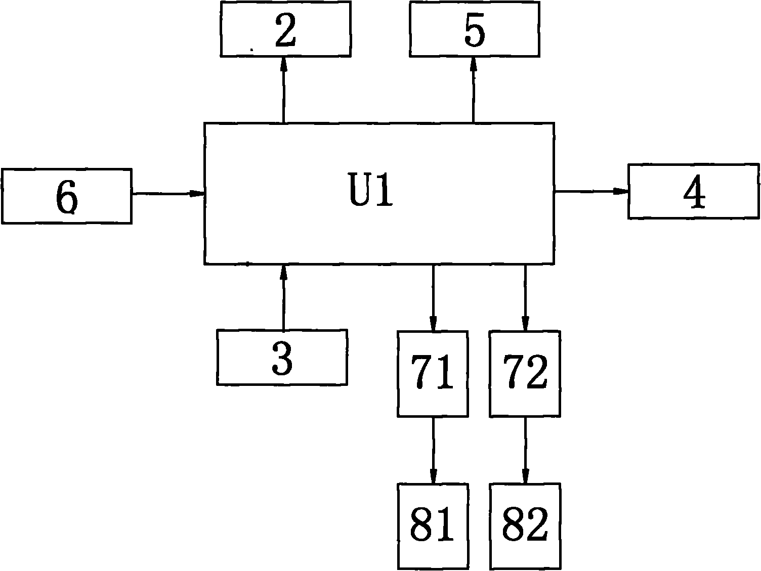 Touch key type gas stove control device