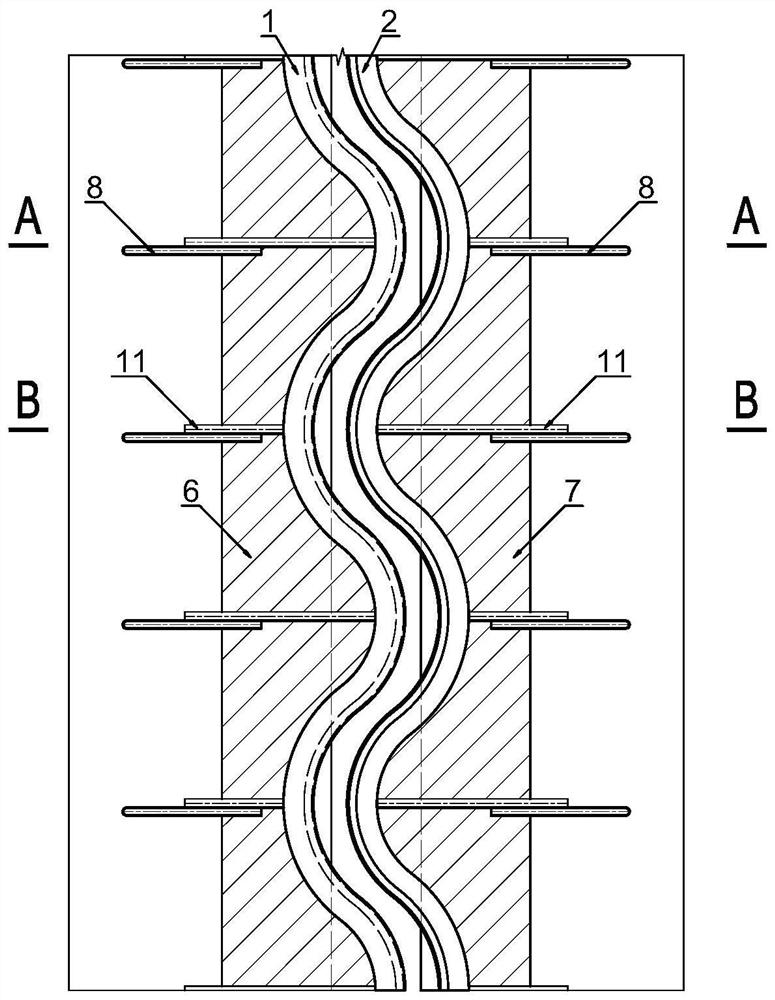 Vibration-reducing, noise-reducing and anti-vibration telescopic device and method