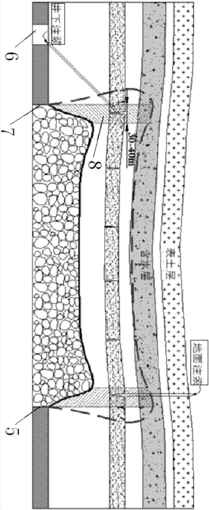 Flooding damage control method for water-diversion fracture main channels of drill-hole-grouting plugged overburden rock