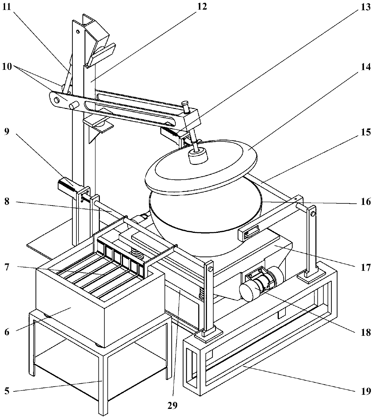 Waste PCB electronic component lossless automatic separating equipment and control method thereof