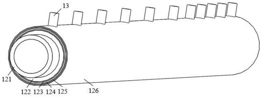 Measuring system for critical heat flux density in horizontal pipe and regulation and control method