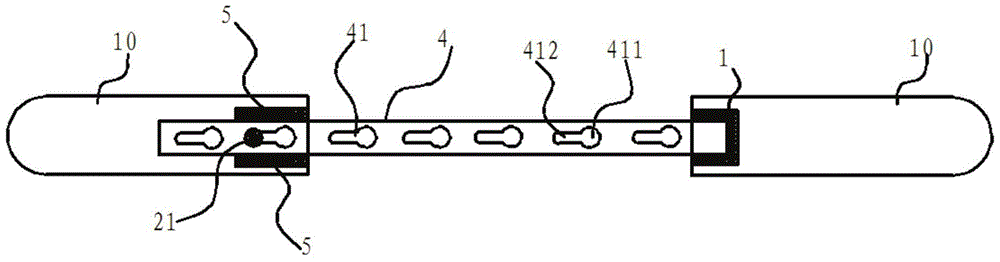 Adjustable silicone strip fixing and easy replacement device