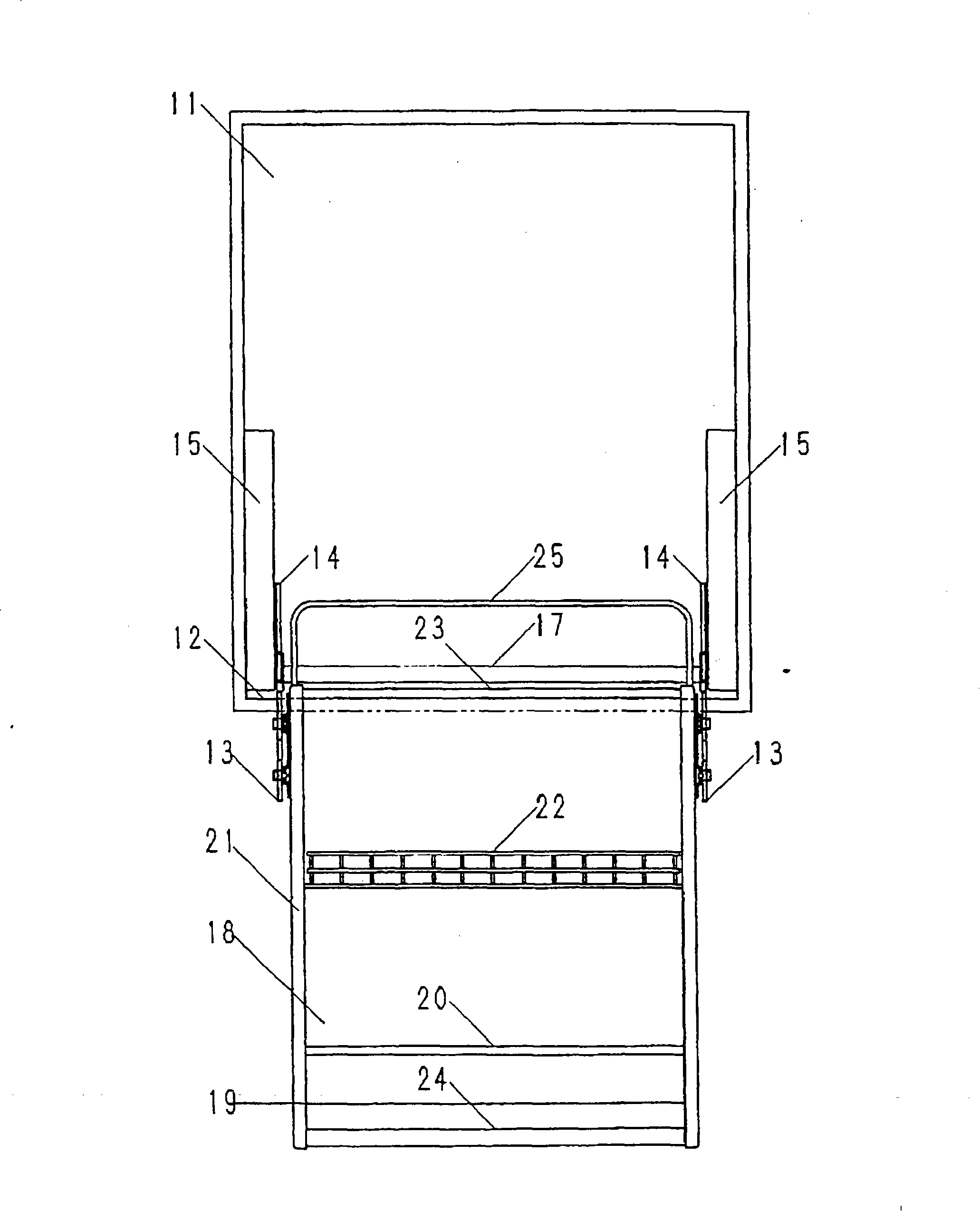 Liftable storage device