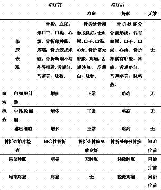 Preparation method for traditional Chinese medicine lotion for treating hematuresis-type closed fracture