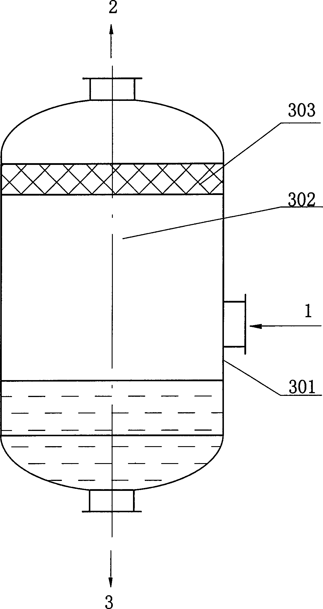 Negative pressure adiabatic flash tank and adiabatic flash method for tar styrene recovery