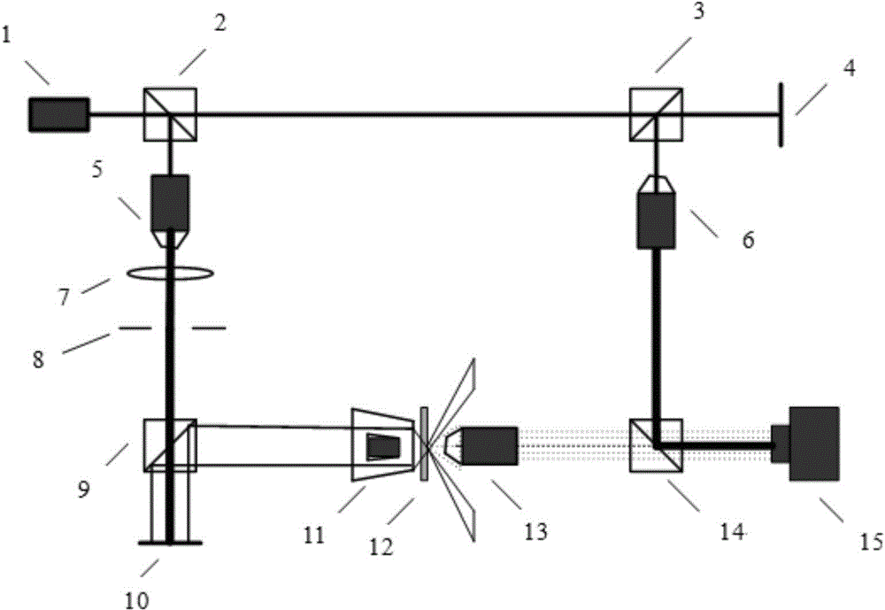 Vortex light lighting-based dark field digital holographic microscopy device and method