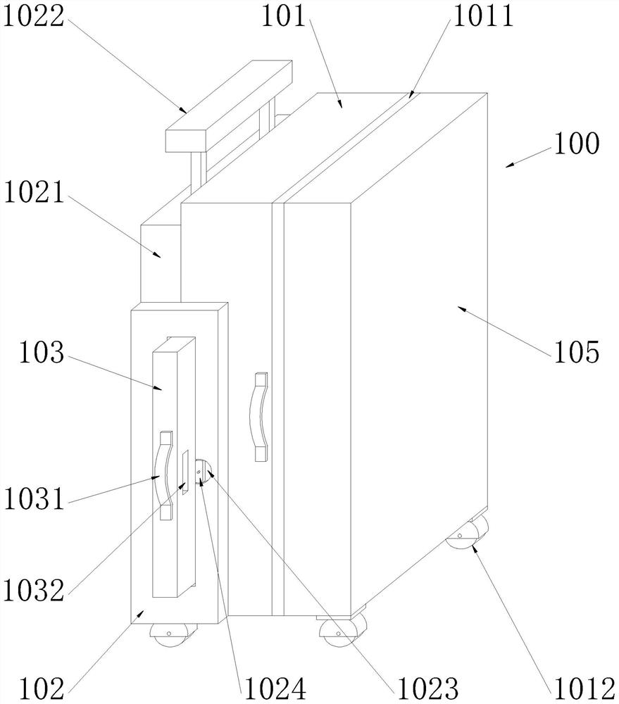 Internally-separated and protected air-riding safety draw-bar box