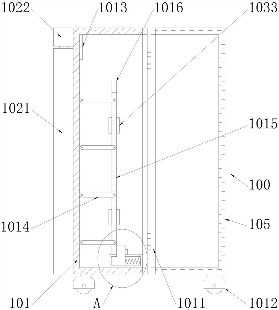 Internally-separated and protected air-riding safety draw-bar box