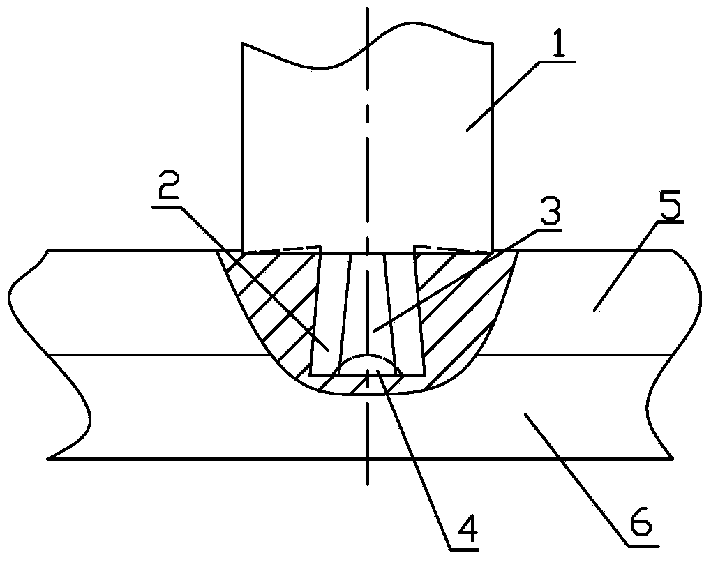 Friction stir welding tool for overlap joint