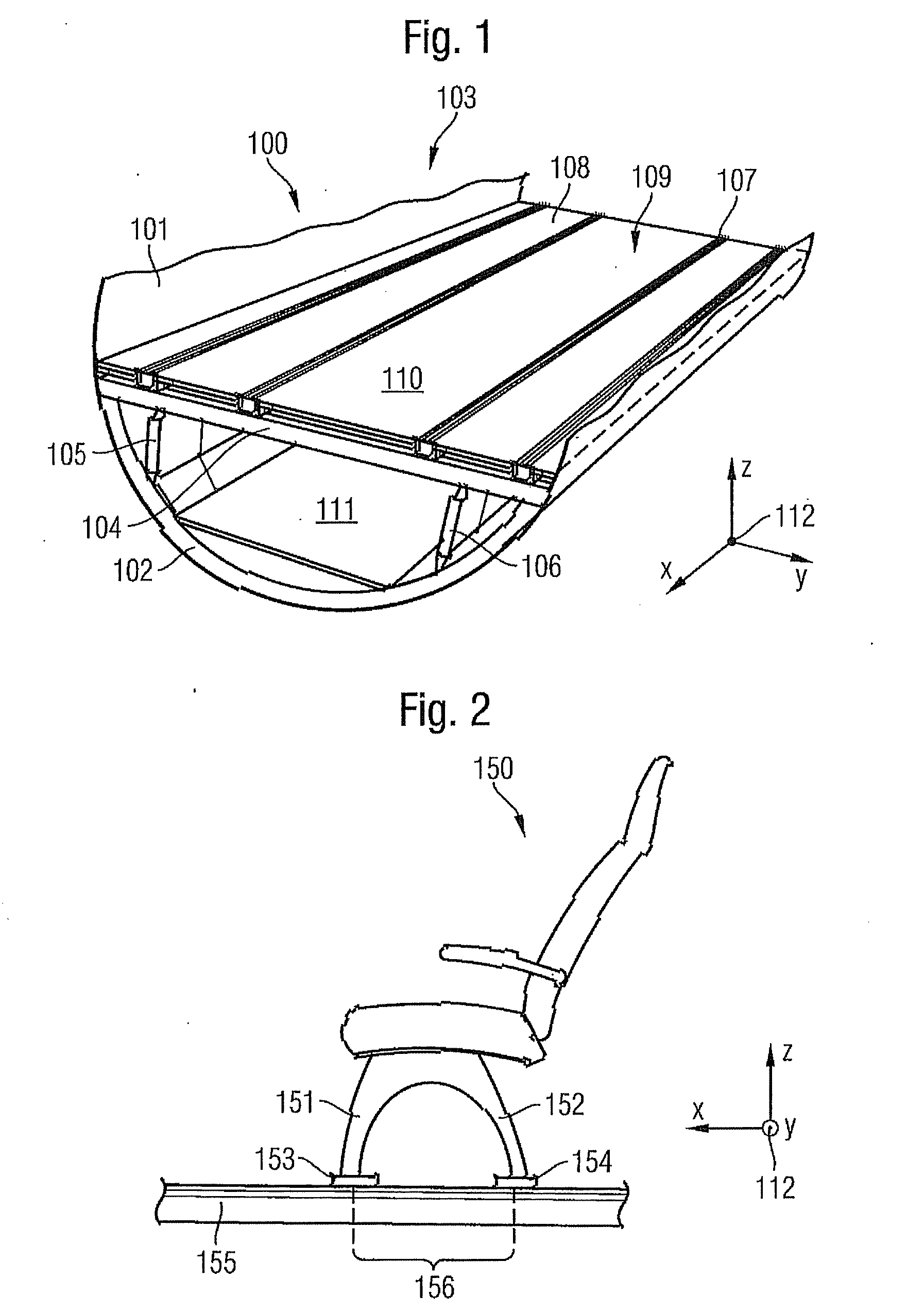 Floor system for a fuselage airframe of an aircraft