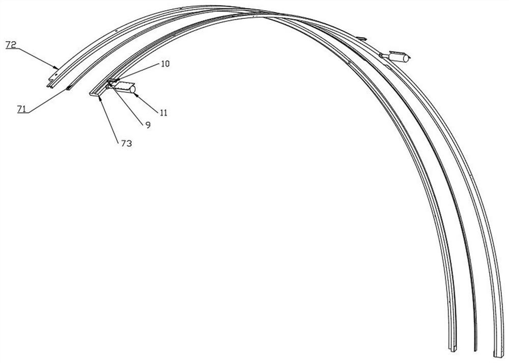 Single-pipe double-line maglev traffic vacuum pipeline with sealing door