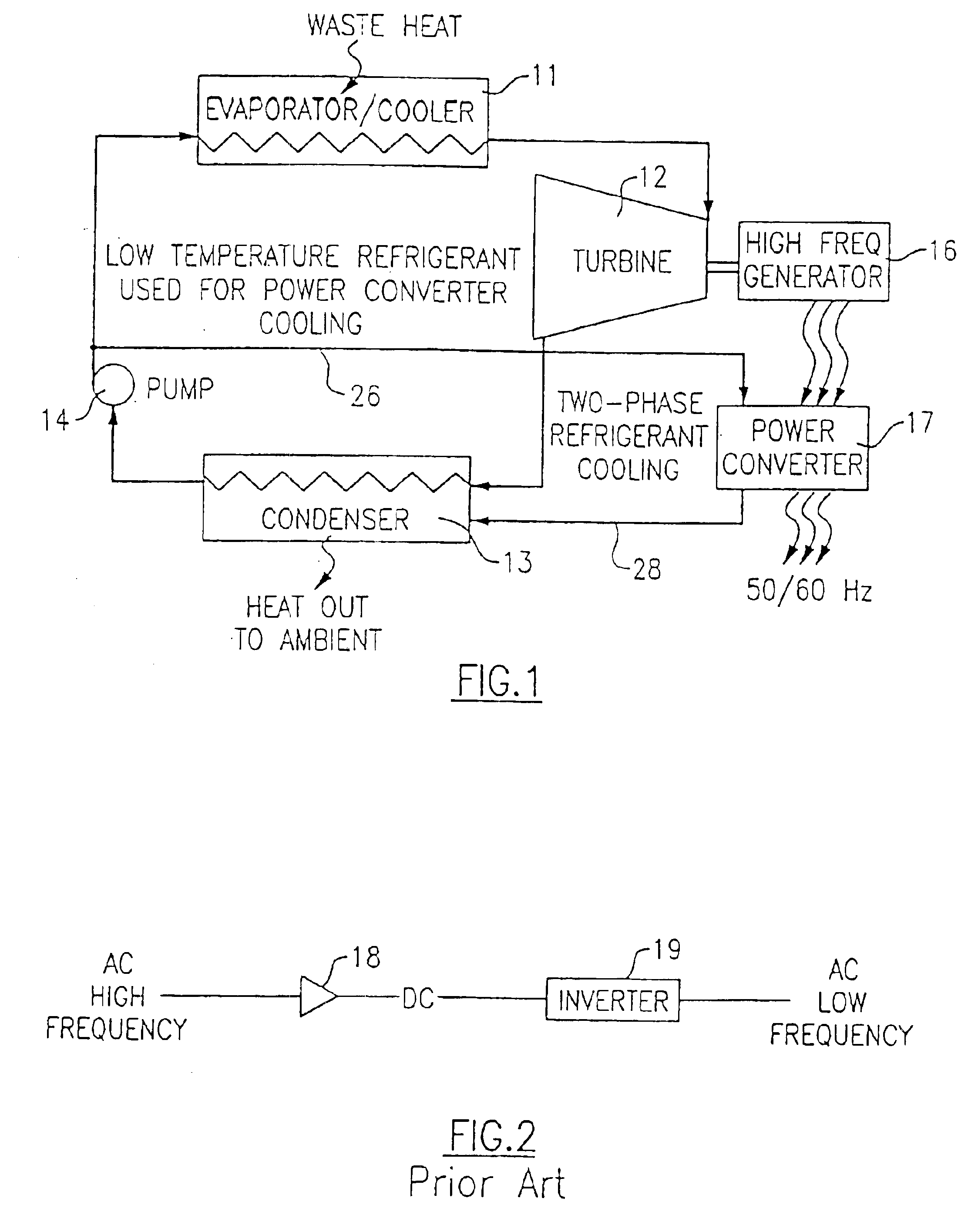 Combined rankine and vapor compression cycles