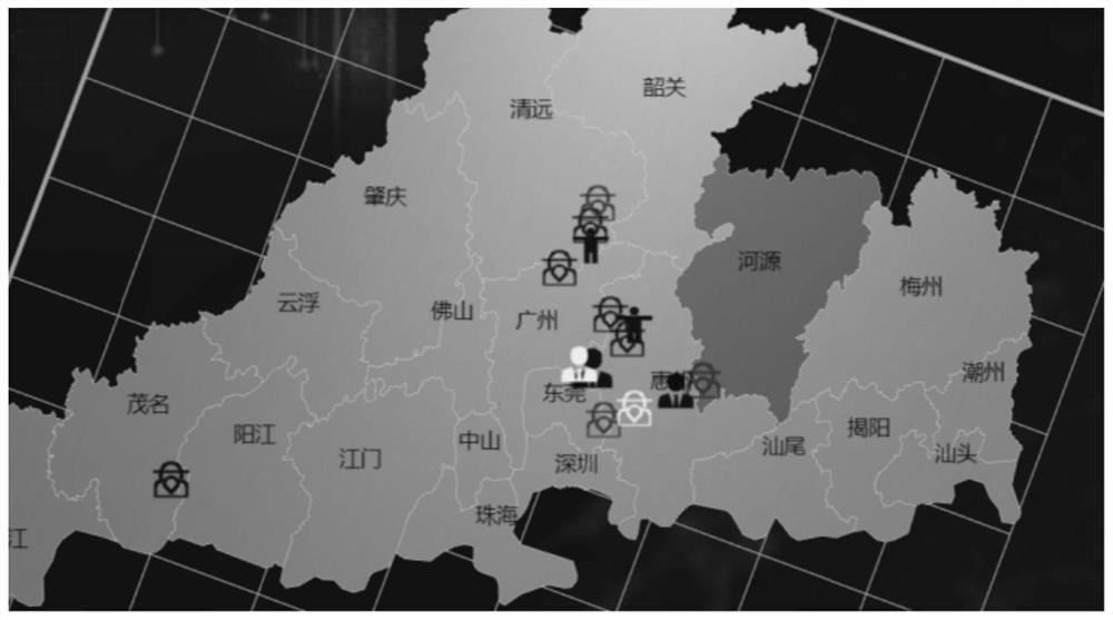 Respiratory infectious disease case scale three-dimensional space-time clustering visualization model construction method