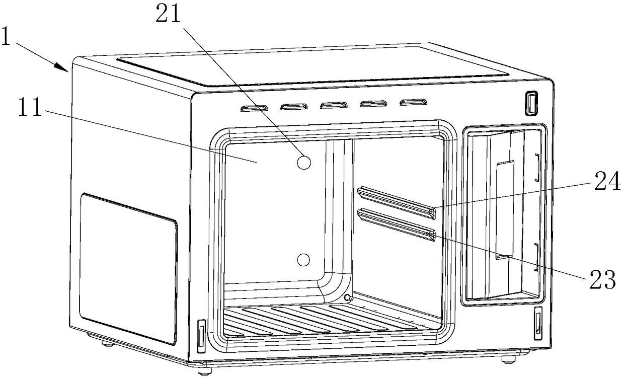 Cooking machine with multiple steam boxes