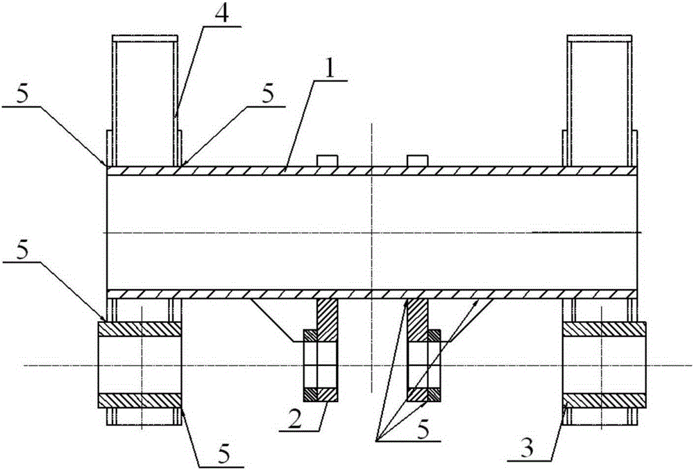 A kind of torsion cylinder assembly in the middle part of mining dump truck