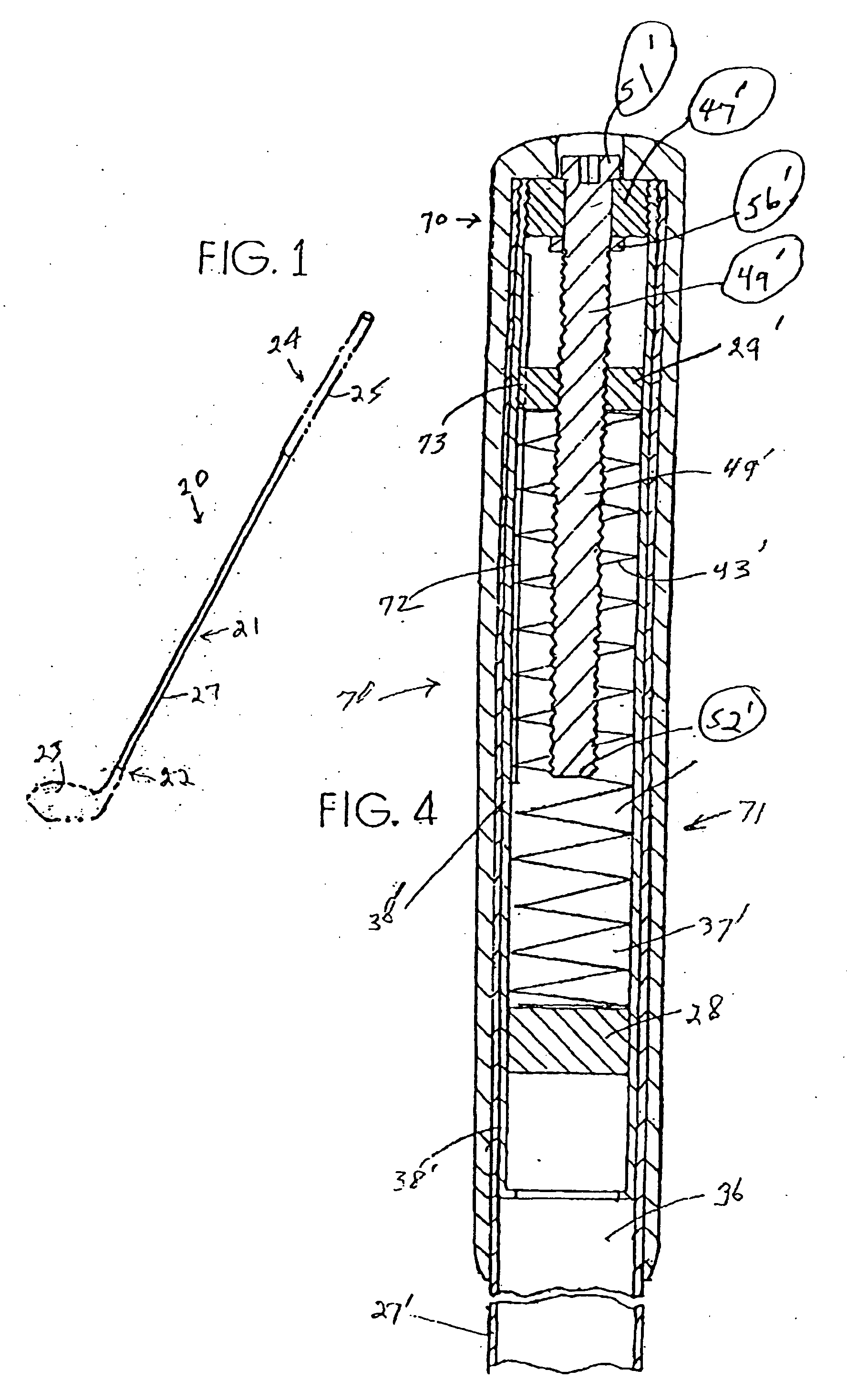 Shaft structure with adjustable and self-regulated stiffness