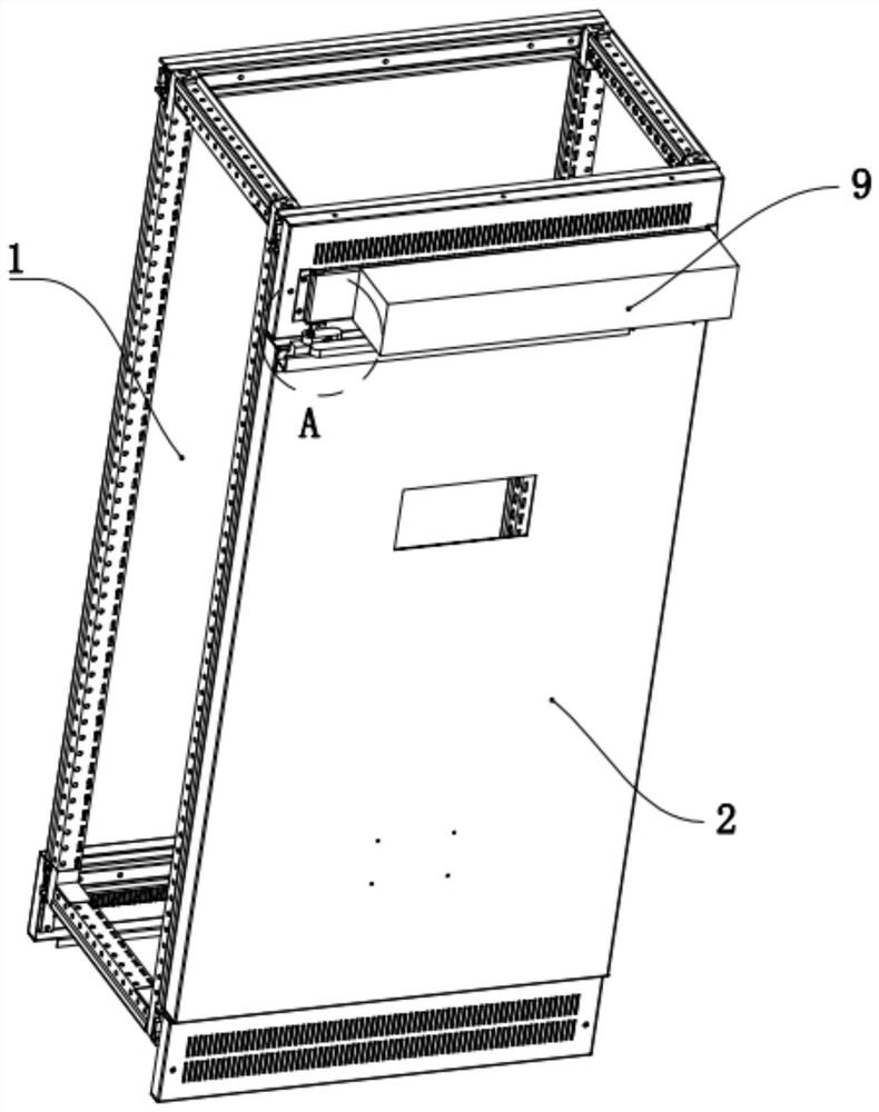 Electric door of low-voltage switch cabinet