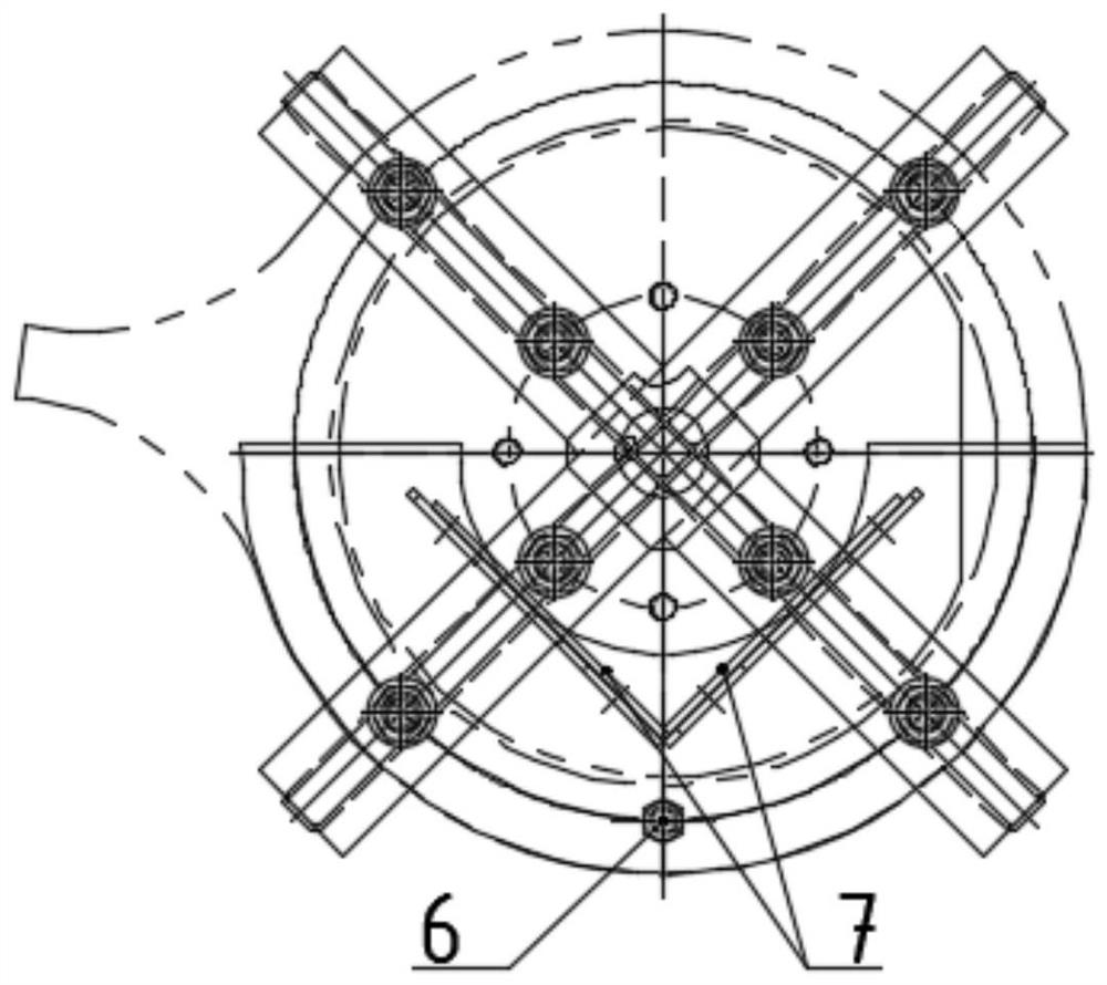 Connecting device of steel ladle turret connecting rod and fixed support pin shaft and installation method