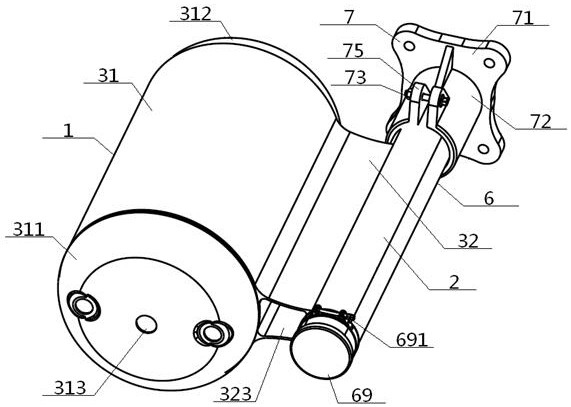 An interlocking aluminum alloy air storage cylinder assembly and manufacturing method thereof