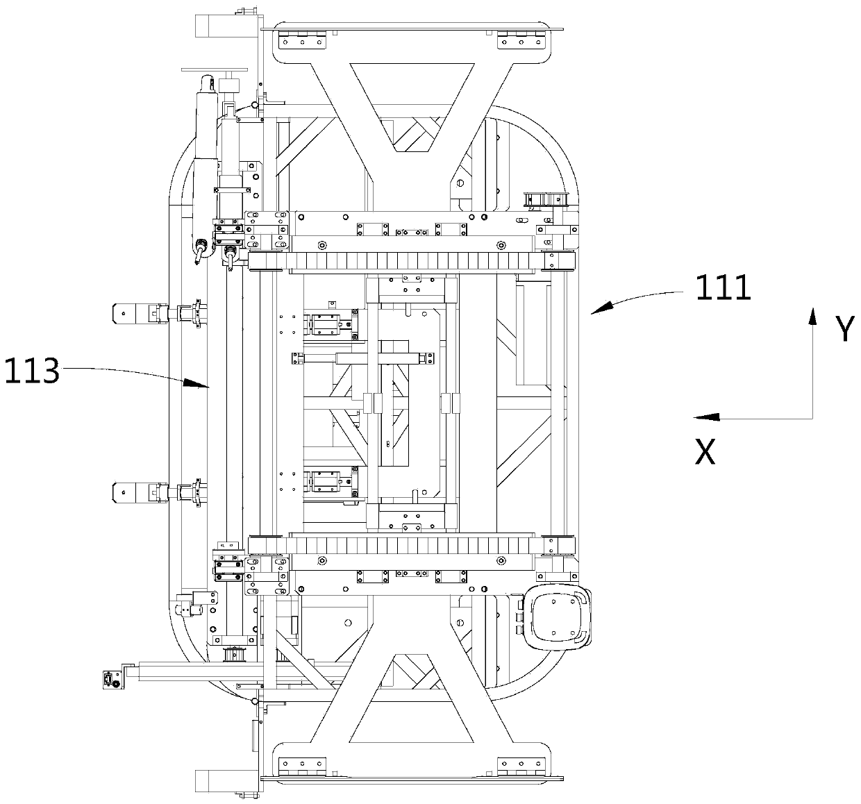 Wood floor laying robot