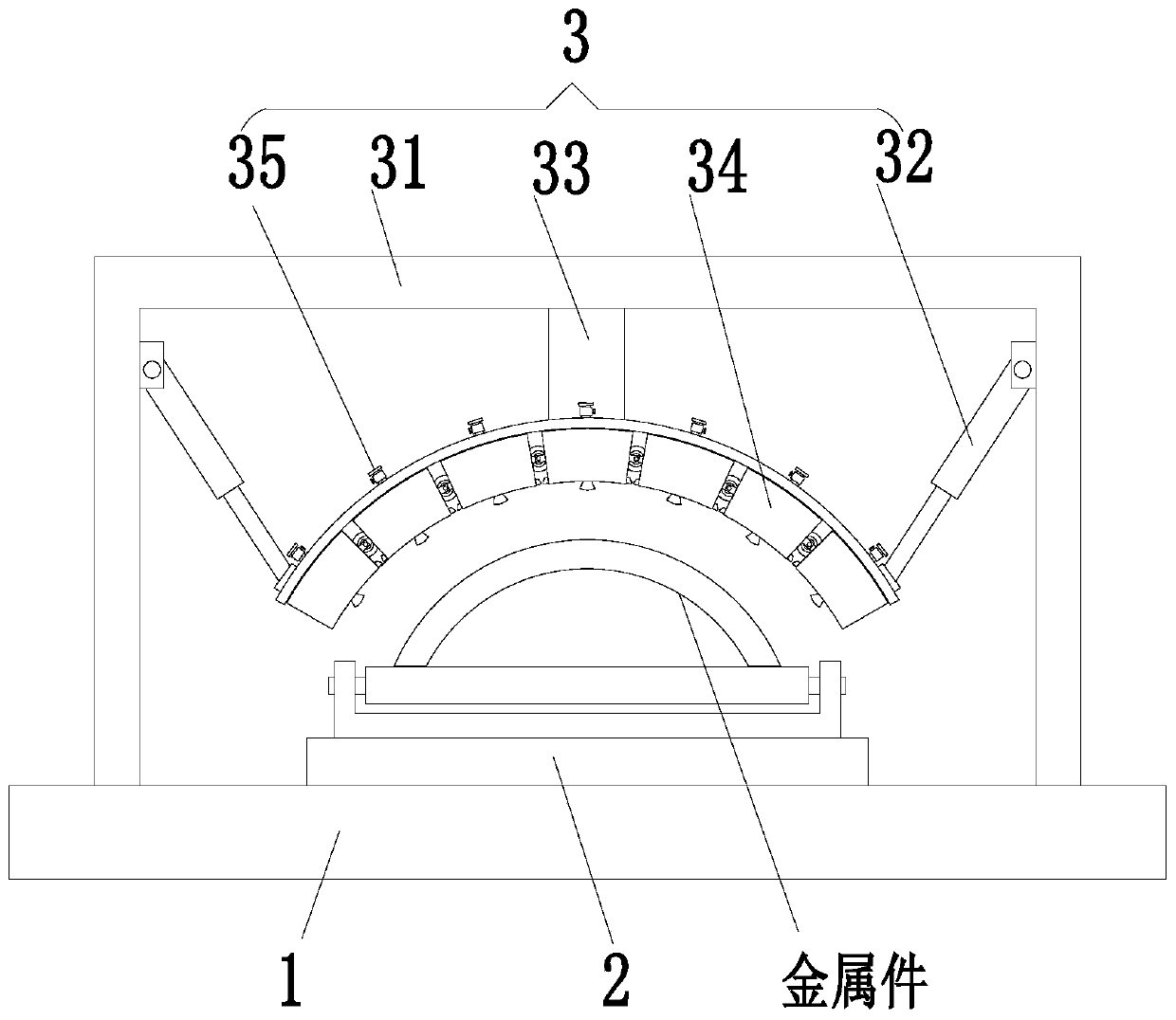 Finish machining process of plastic processing molded metal part