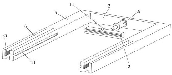 A film stretching machine with length adjustment mechanism