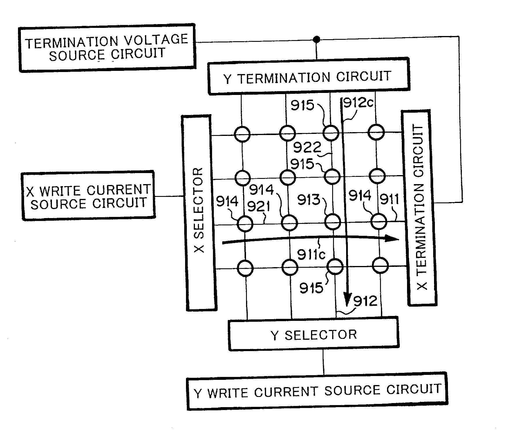 Semiconductor memory apparatus using tunnel magnetic resistance elements