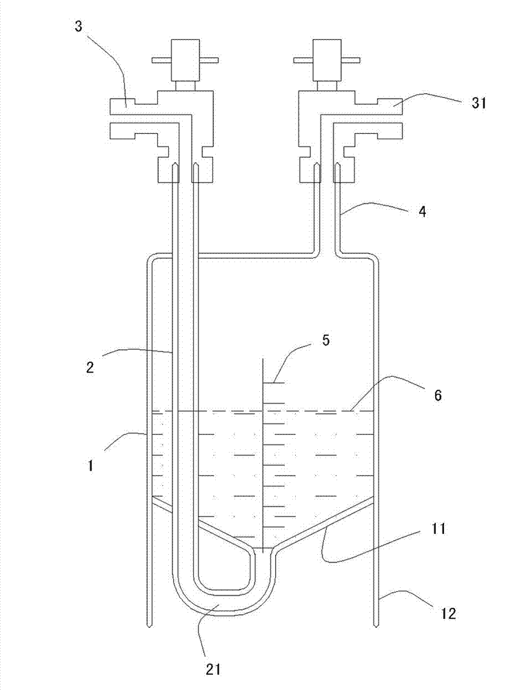 Silica source flask