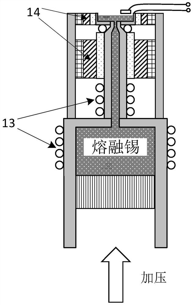 A tin drop generating device