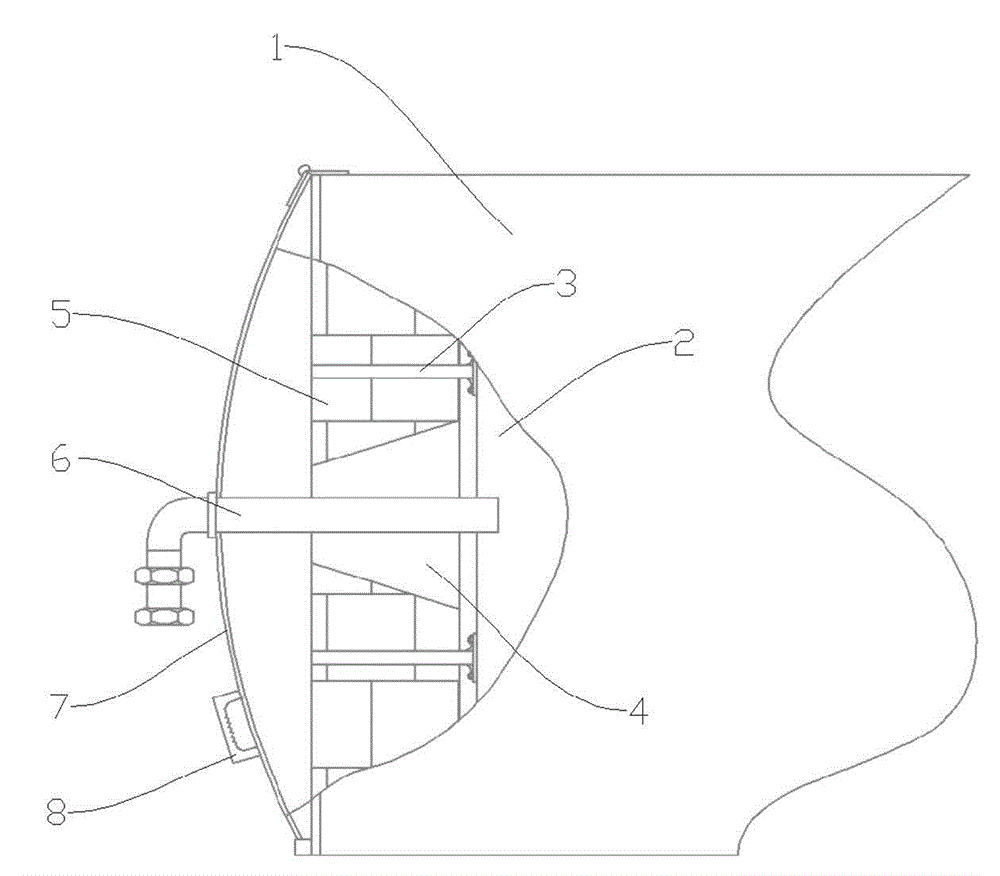 Anode furnace oxido-reduction mouth brick hot-state replacement method and novel anode furnace