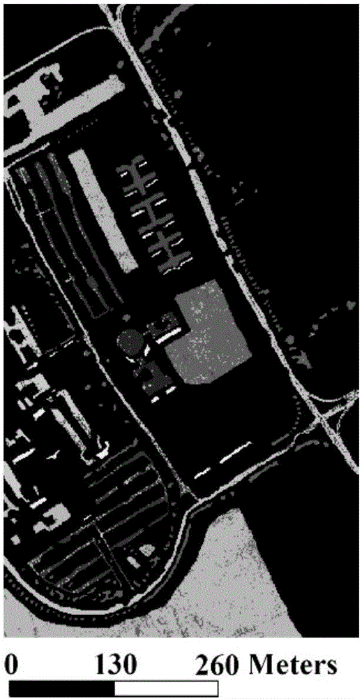 Hyperspectral image classification method based on edge preservation and graph cut model