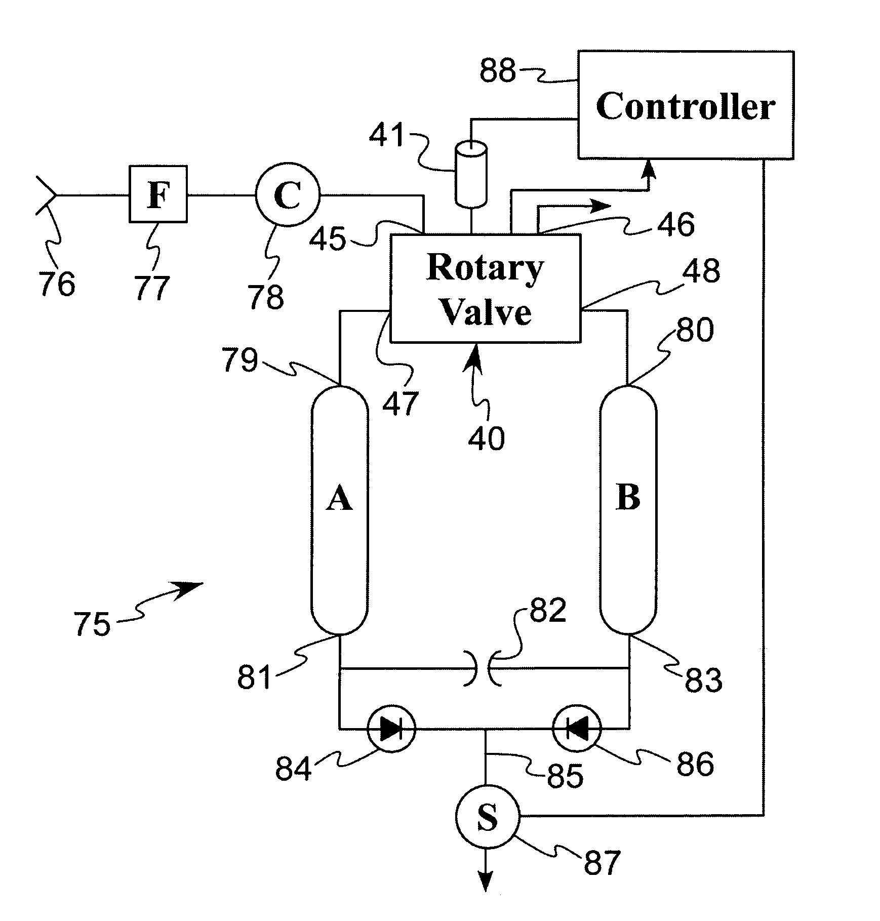 Energy efficient oxygen concentrator