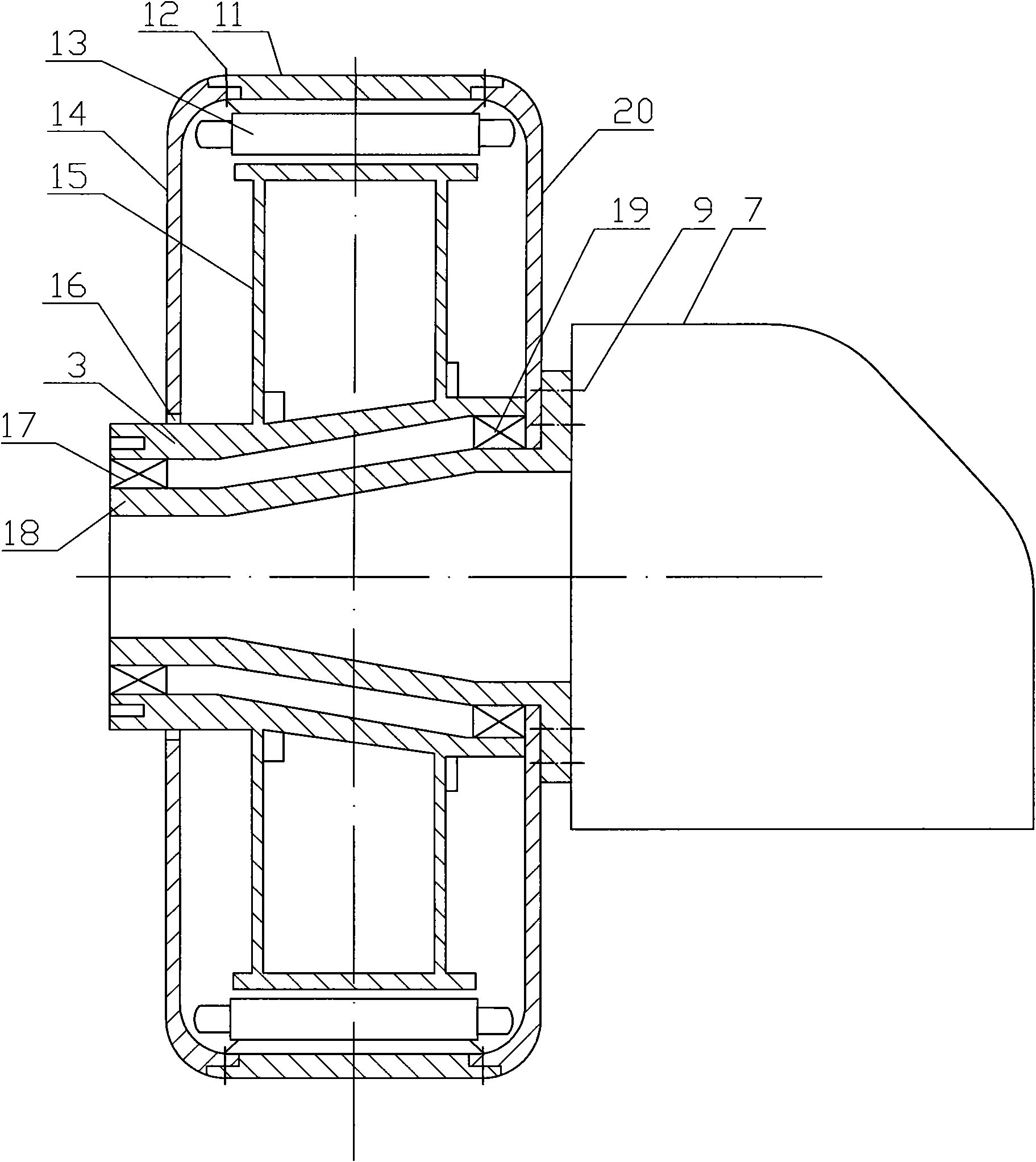 Megawatt-stage direct-drive internal rotor permanent-magnetic wind power generator set