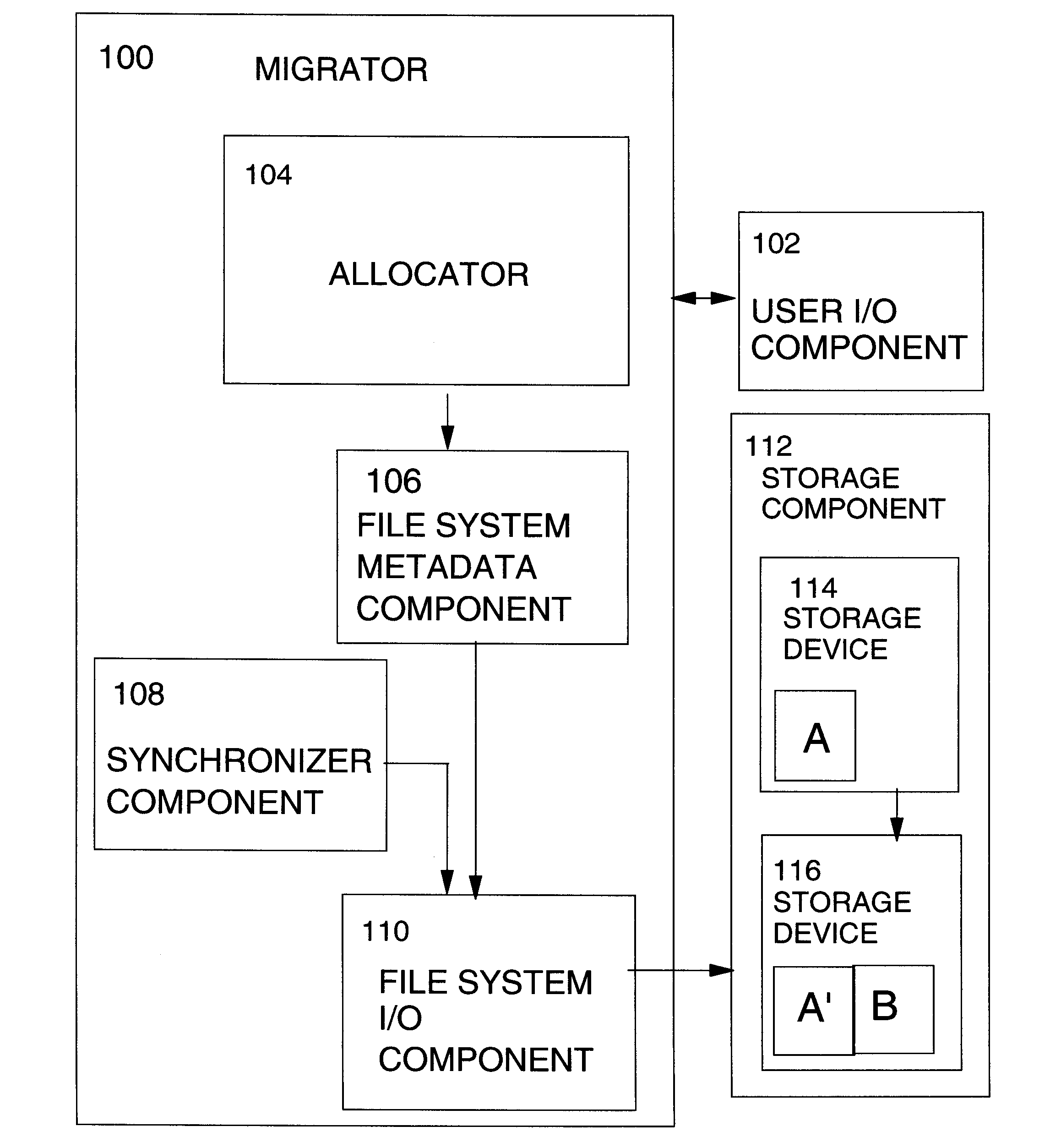 Non-disruptive file system element reconfiguration on disk expansion