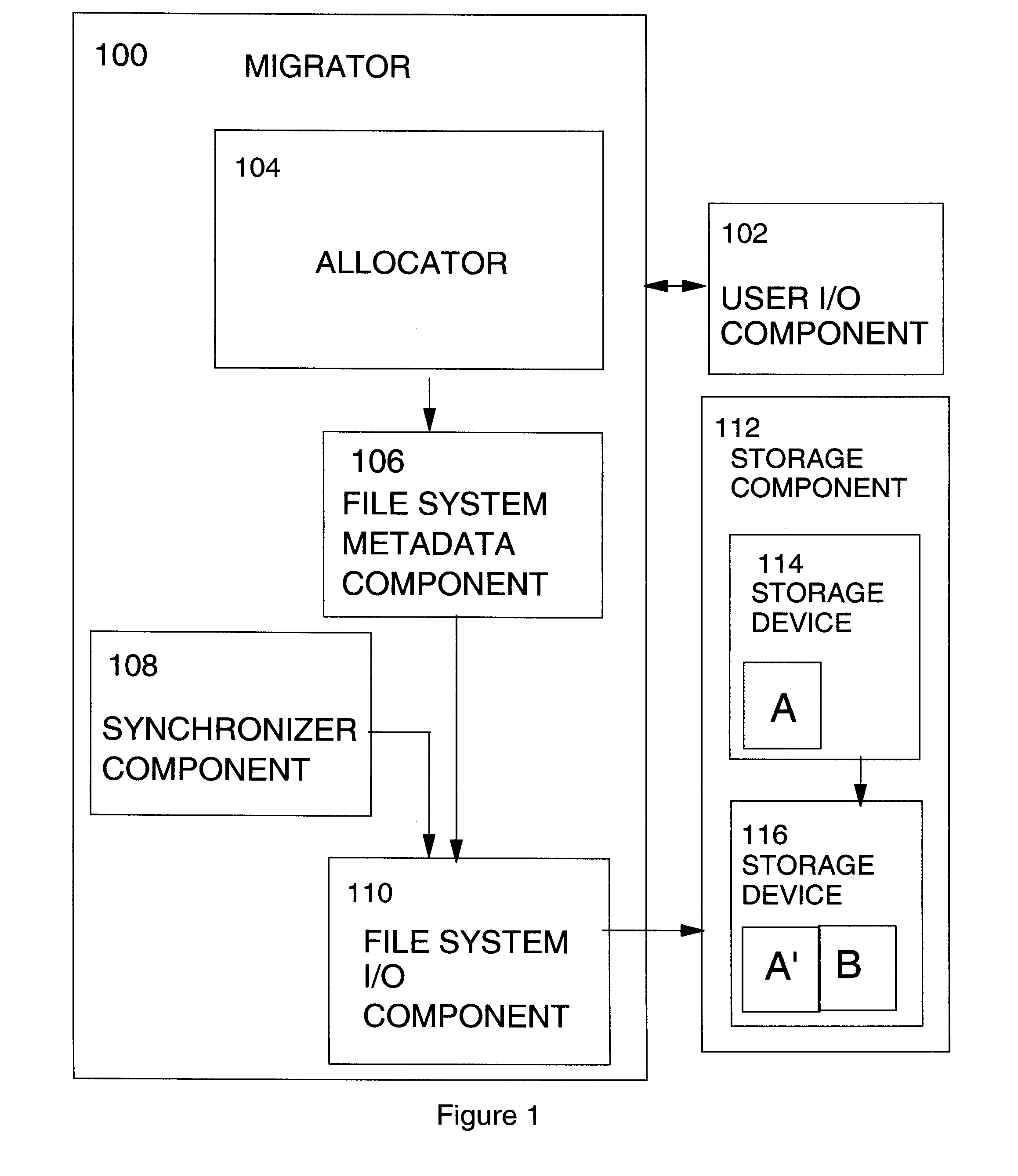 Non-disruptive file system element reconfiguration on disk expansion