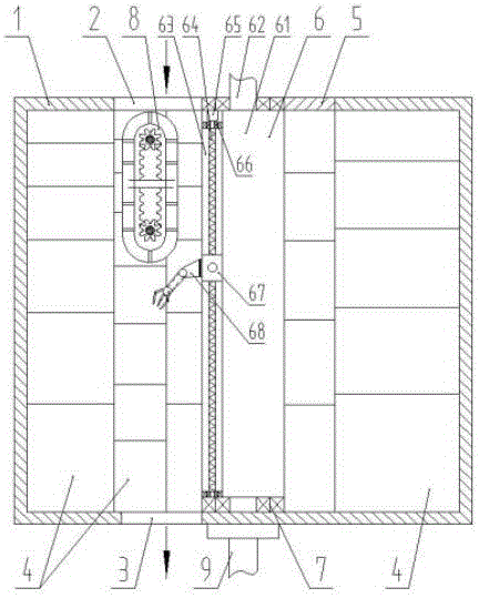 Building delivery system storage device capable of processing remained parcels