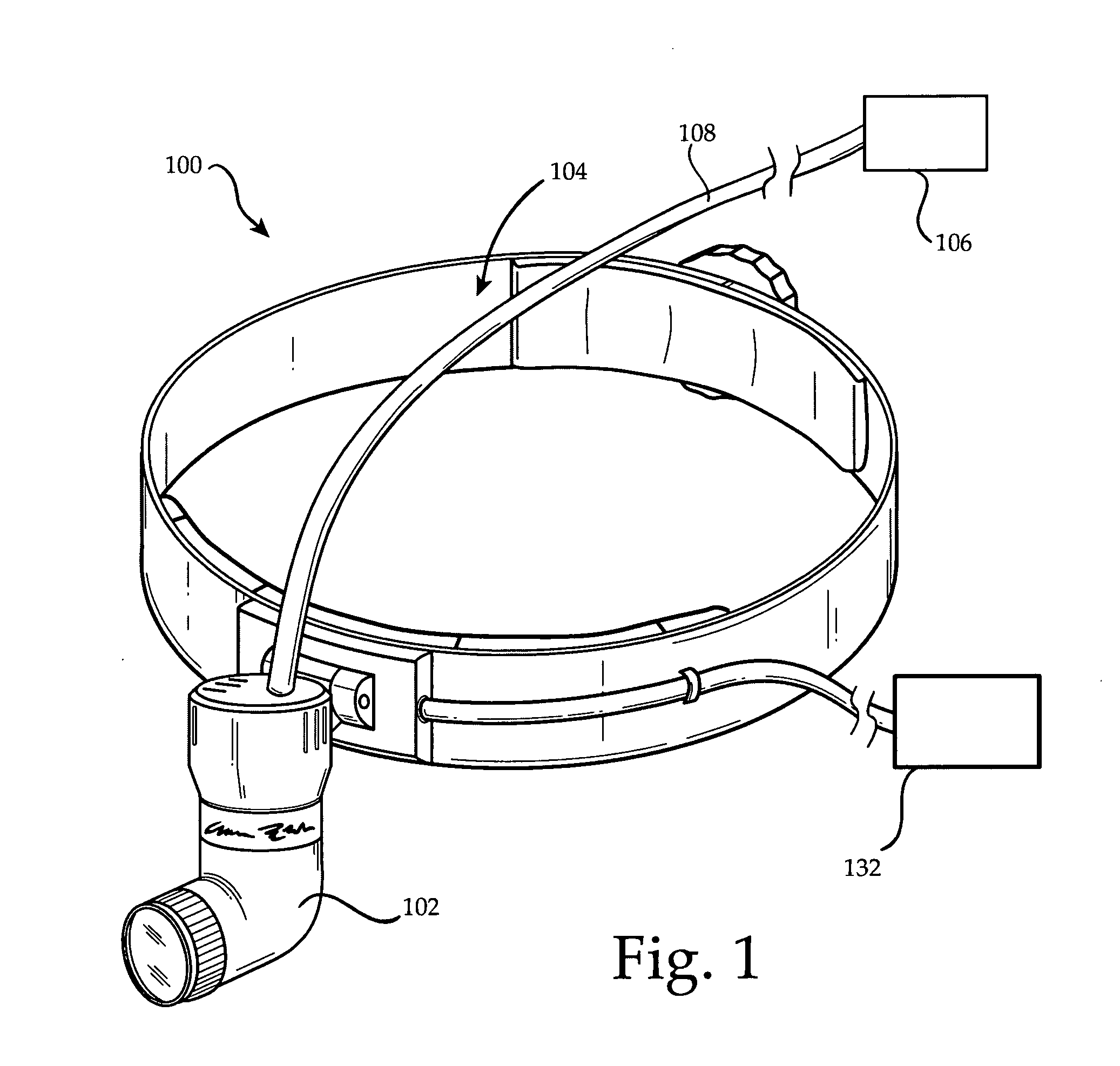 Hybrid surgical headlight system utilizing dual illumination paths and coaxial optics