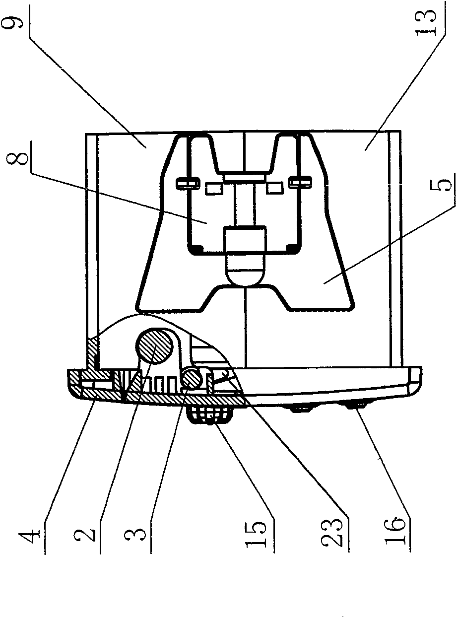 Locking-key interlock control type compact printer