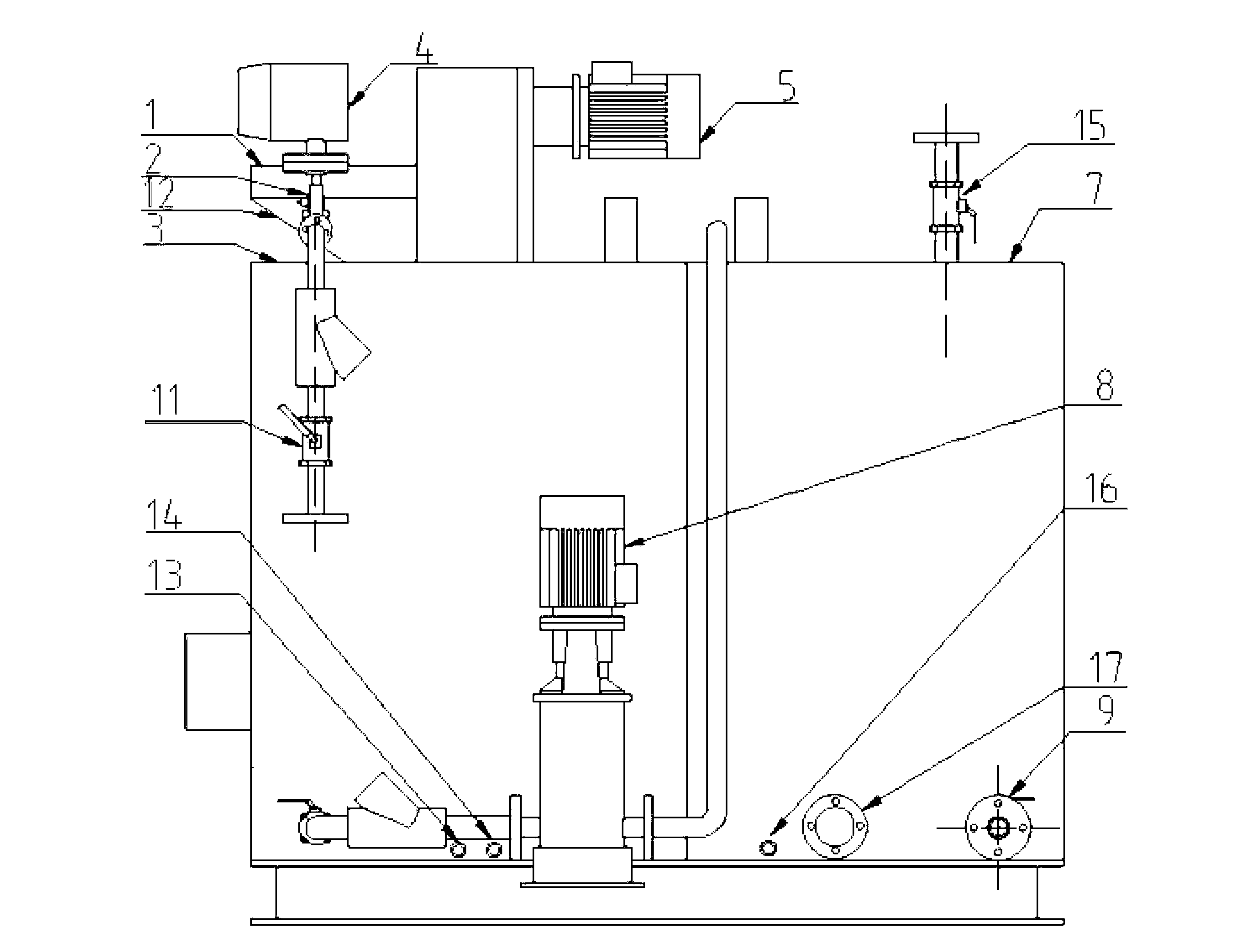 Urea solution online preparation device for SCR (Selective Catalytic Reduction) systems of marine diesel engines