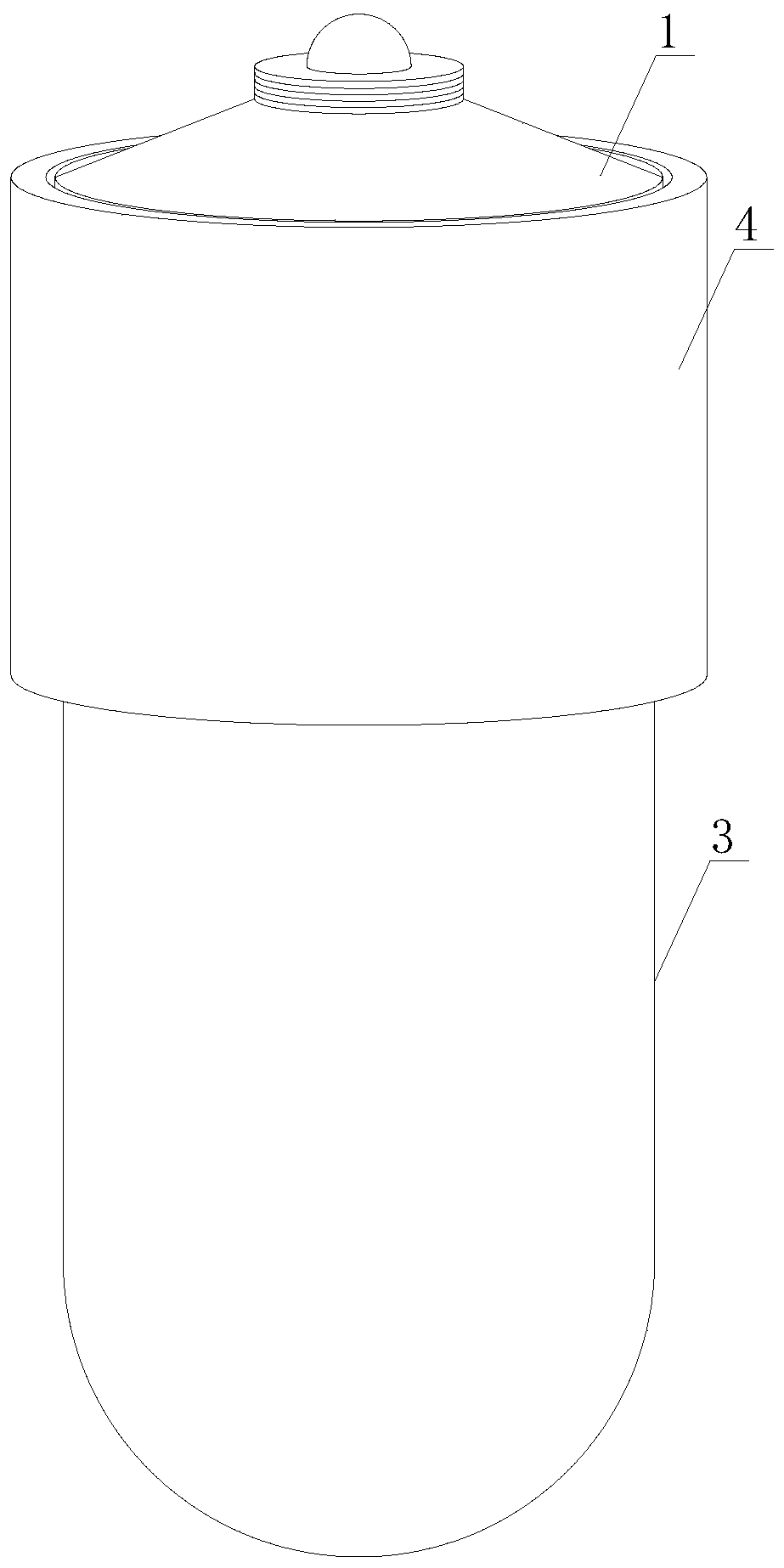 Heat dissipation type LED lamp with high light transmittance