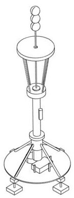 Device and method for monitoring shallow sediment erosion resuspension in internal wave environment