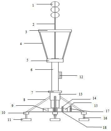 Device and method for monitoring shallow sediment erosion resuspension in internal wave environment