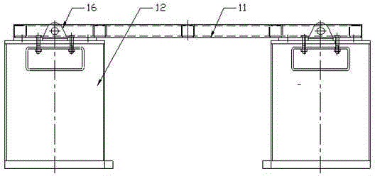 Tire crane cart walking mechanism tire assembling method