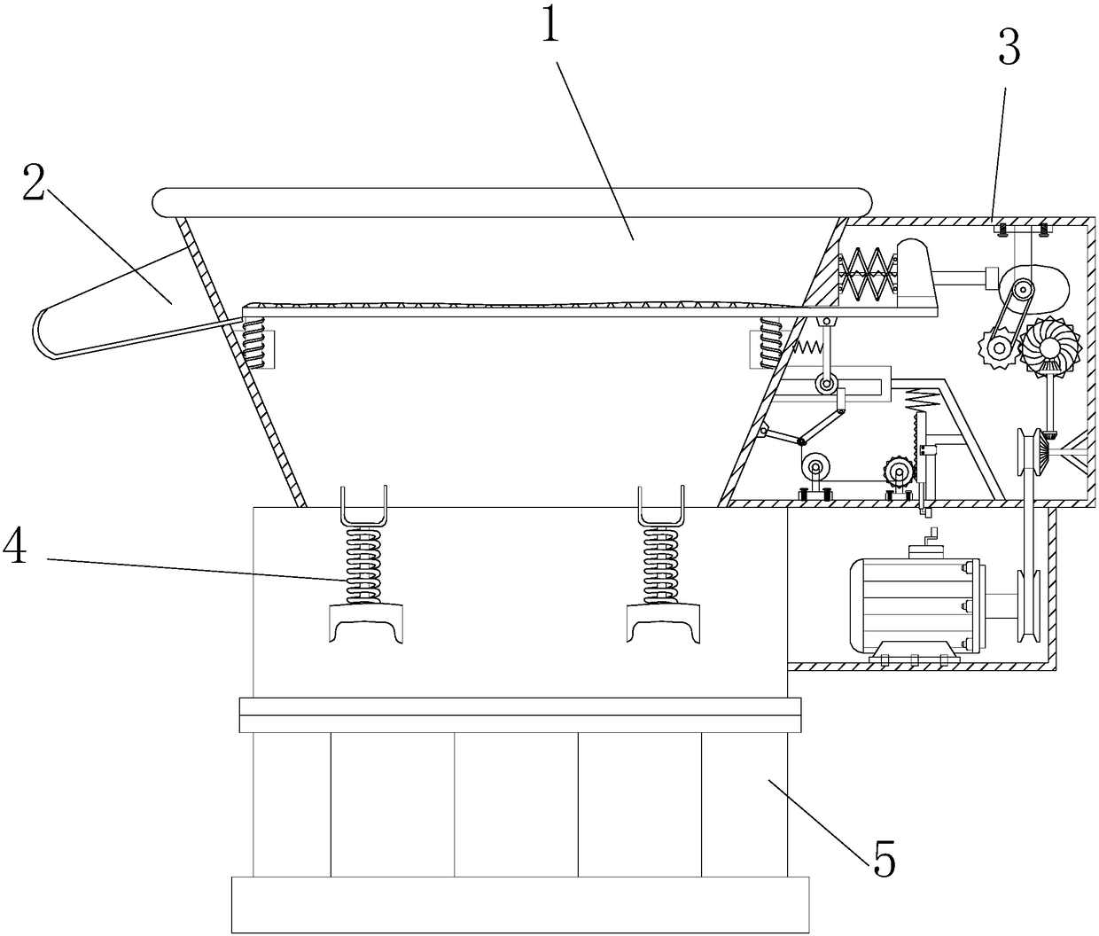 Concrete spraying machine