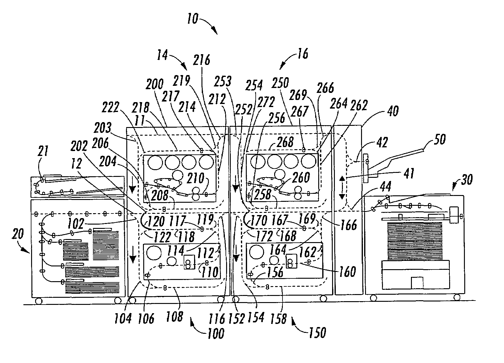 Parallel printing architecture using image marking engine modules