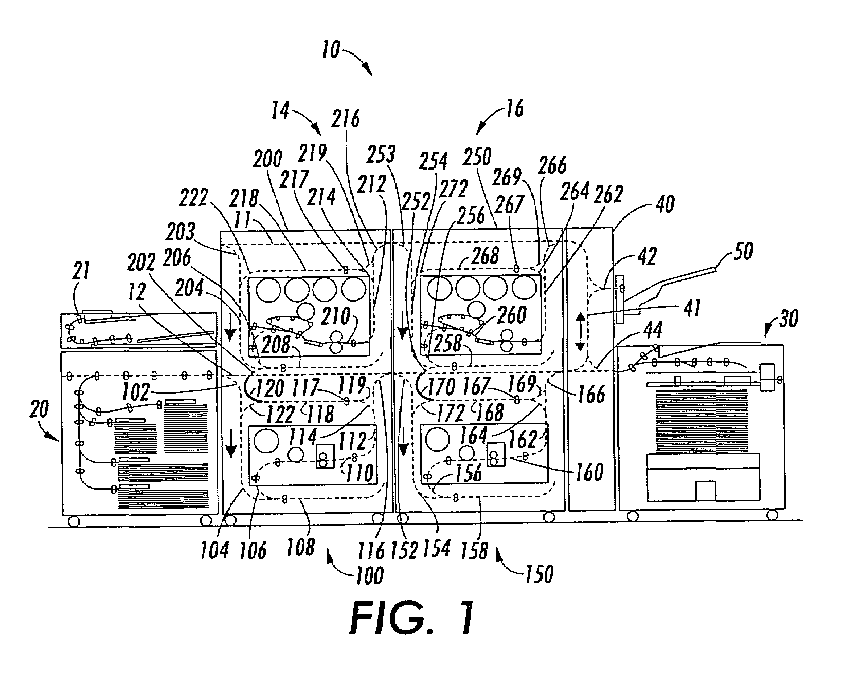 Parallel printing architecture using image marking engine modules