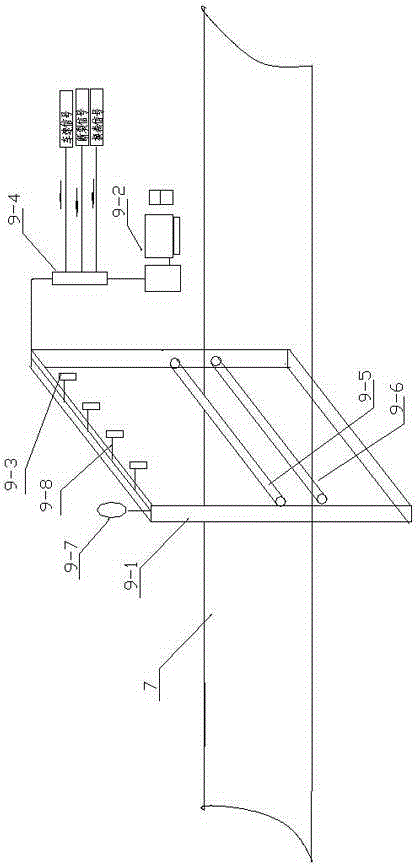 Electronic paper tape papermaking quality online detection system