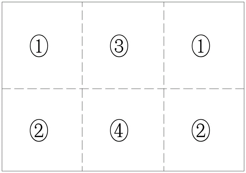 Ultra-shallow-buried rectangular large section four-step underground excavation construction method