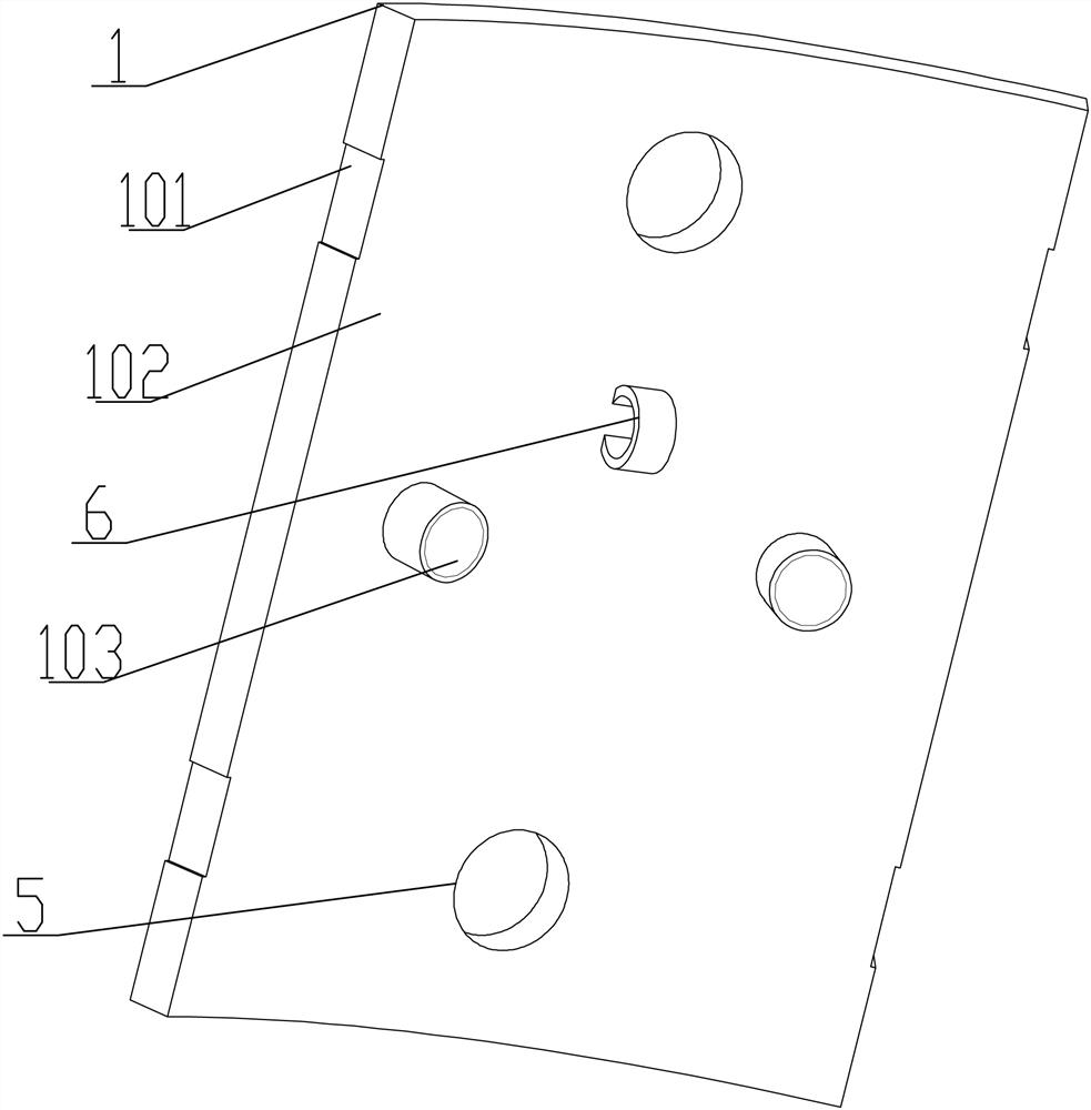 A circular foundation pit support structure and its application method