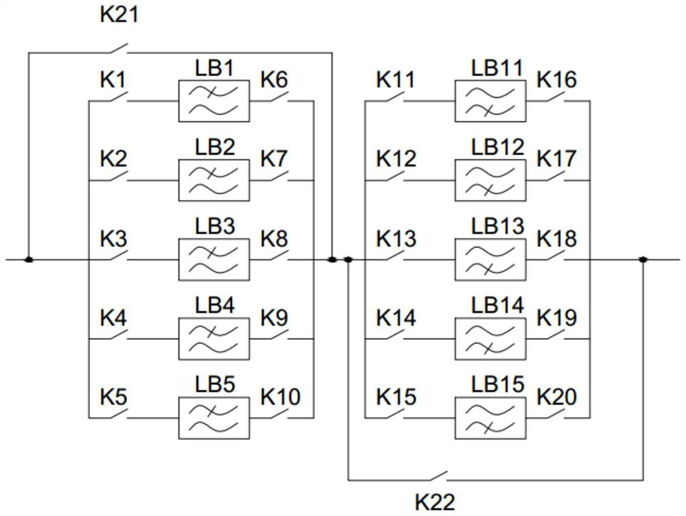 High-low pass filter for high-power frequency modulation transmitter